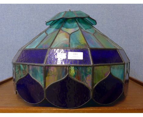 A Tiffany style ceiling light 