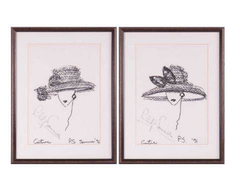 Philip Somerville (British 1930 - 2014)Couture Signed in black marker pen (lower left) Lithograph 40 x 29, framed and glazed,