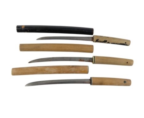 Three various vintage Japanese paper knives - 20cm long. (3)