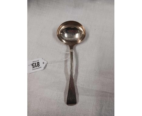 A SILVER GEORGE III SAUCE LADLE, 1806 S.HAMMELL