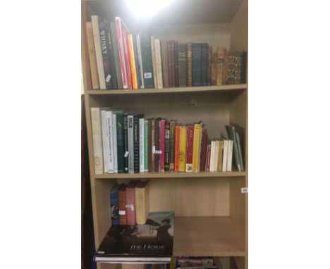 2 SHELVES &amp; PART SHELF OF HARDBACK BOOKS