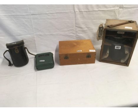 SURVEYOR INSTRUMENT &amp; A VINTAGE RESUSCITATOR 