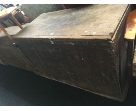 VINTAGE PINE TRUNK, 48" X 24" X 30" HIGH