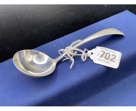 A PLAIN SILVER HANOVERIAN PATTERN SAUCE LADLE, SHEFFIELD 