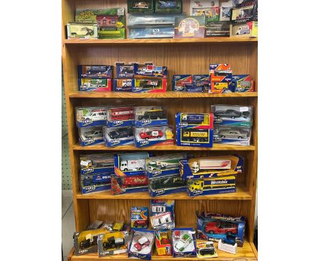 5 SHELVES OF MAINLY CORGI BOXED DINKY TOYS