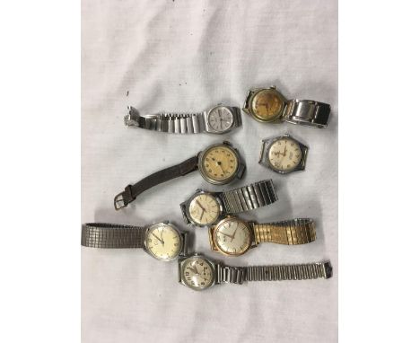 8 VINTAGE WRIST WATCHES
