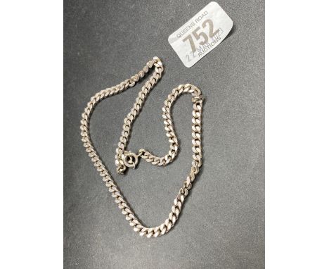 SILVER CURB CHAIN, 25.4g