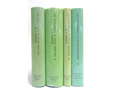[HISTORY]. HERALDRY  Siddons, Michael Powell. The Development of Welsh Heraldry, four volumes, first editions, The National L