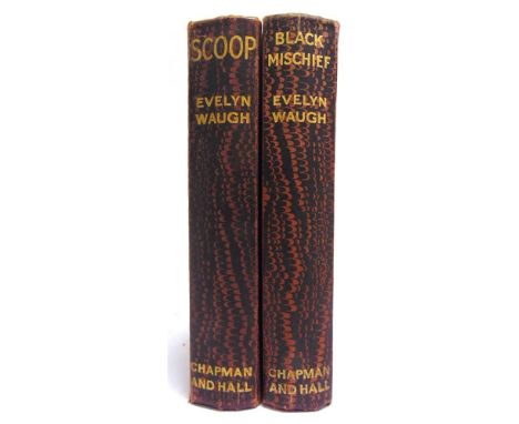 [MODERN FIRST EDITIONS]  Waugh, Evelyn. Black Mischief, first edition, Chapman &amp; Hall, London, 1932, decorative cloth, ma