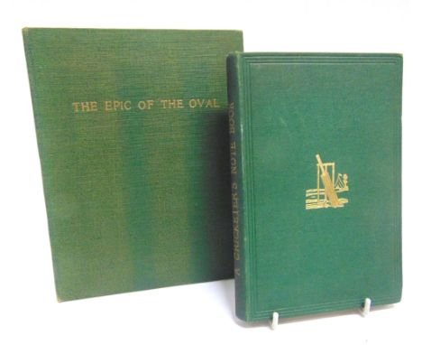 [SPORTING]. CRICKET  Christian, E.B.V. The Epic of the Oval, privately printed, 1930, original green cloth, octavo; together 