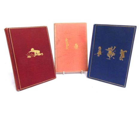 [CHILDRENS]  Milne, A.A. The House at Pooh Corner, first edition, Methuen, London, 1928, pink cloth gilt, top edges gilt, sil