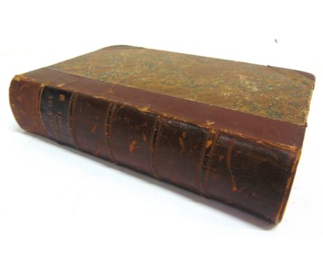 [CLASSIC LITERATURE]  Dickens, Charles. Dombey &amp; Son, first edition, Bradbury &amp; Evans, London, 1848, half brown leath