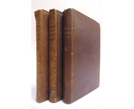 [CLASSIC LITERATURE]  Dickens, Charles. Master Humphrey's Clock, first edition in book form, three volumes, Chapman &amp; Hal