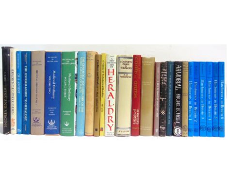 [HISTORY]. HERALDRY  Chesshyre, D.H.B., Woodcock, T. et al. Dictionary of British Arms, Medieval Ordinary, Volumes 1-3, first