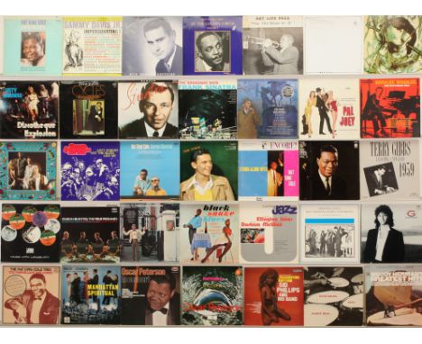 A collection of Jazz/Vocal Jazz LPs to include artists; Nat King Cole, Frank Sinatra, Grand Dominion Jazz Band, The Four Fres