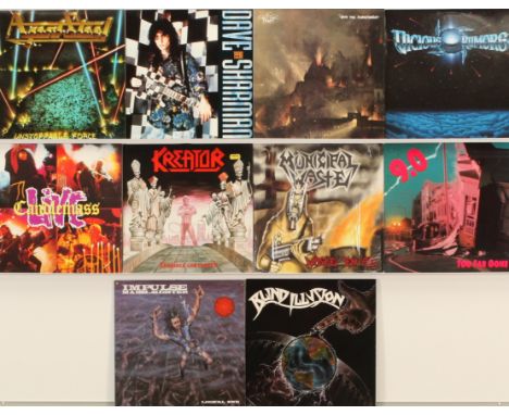 Heavy Metal - A Group of LPs to include Kreator - Terrible Certainty (N 0086) - 1987 German release with inner lyric sleeve a