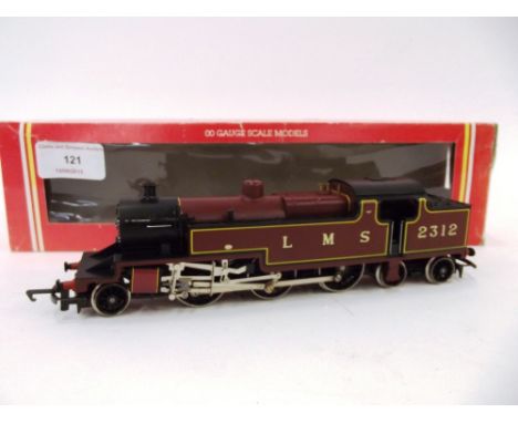 A Hornby R505 Class 4P 2-6-4 tank engine, LMS maroon 2312, box flap taped, (B.D.G.)