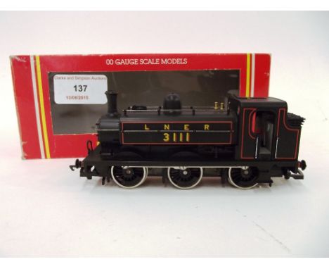 A Hornby R504 Class J52 0-6-0 tank engine, LNER black 3111, (B.G.)