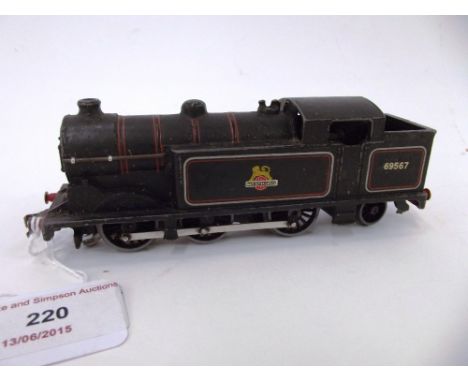 A Hornby Dublo 0-6-2 tank engine, 69567 in repair box, (B.F.G.)