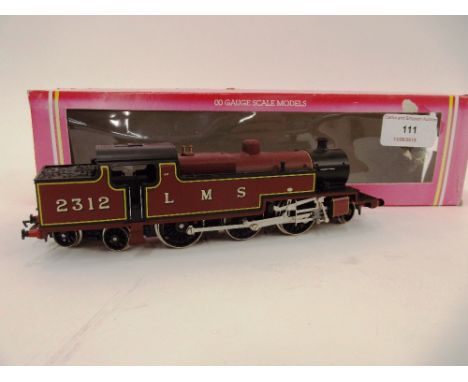 A Hornby R505 Class 4P 2-6-4 tank engine,  LMS lined maroon 2312 with instructions, box faded, (B.G.)
