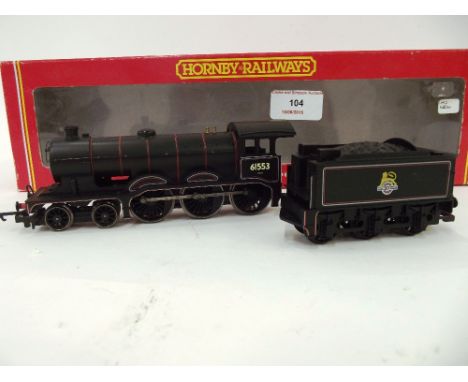 A Hornby R2102B B12/3 Class 4-6-0 engine and tender, BR lined black, (B.N.M.)