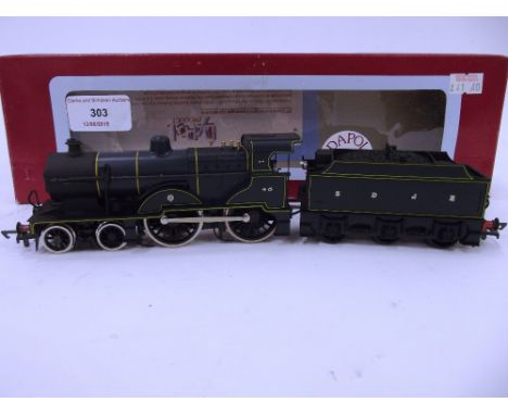 A Dapol D67 4-4-0 engine and tender, Class 2P, lined black 45, SDJR, box scuffed, (B.D.N.M)
