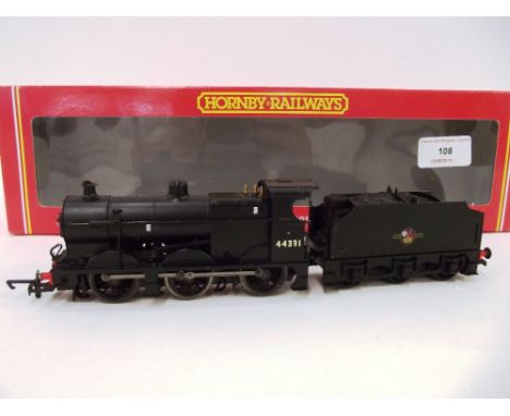 A Hornby R2066 4F Class  Fowler 0-6-0 engine and tender, BR plain black 44331, (B.N.M.)
