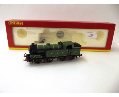 A Hornby R2214B 0-6-2 tank engine, GNR 1763 lined green, with instructions, (B.N.M.)