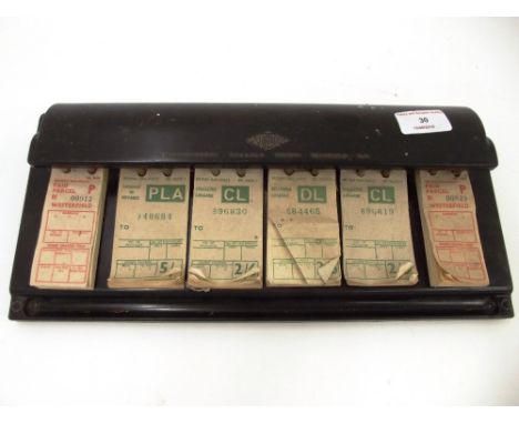 A Ticket/label dispenser, by Westinghouse Garrard Ticket machines Ltd.