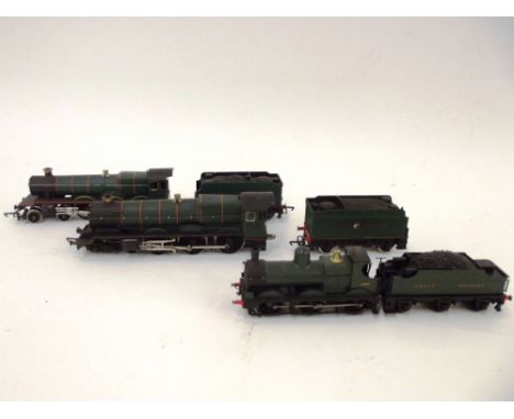 A Hornby 0-6-0 engine and tender, Dean Goods 2408; two 4-6-0 engines and tenders, 5934, "Kneller Hall" and "King" Class, name