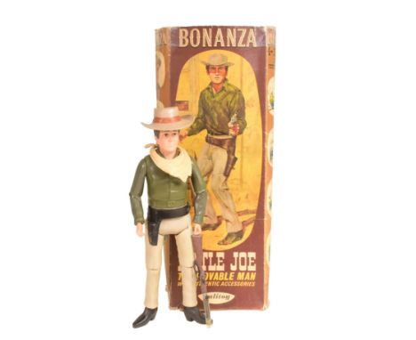 Palitoy - Bonanza - a boxed 1970s Bonanza Little Joe ' The Moveable Man ' action figure. Complete with scarf, hat and gun acc