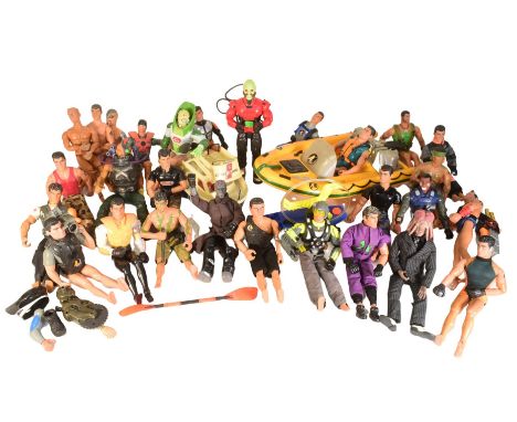 Action Man - a collection of early 2000s Hasbro made 12 inch Action Man and Dr X action figures. Action Man with assorted uni