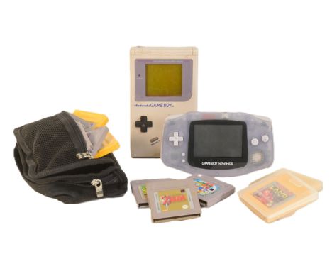 Retro Gaming - a vintage Nintendo made Gameboy hand held video game console bundle to include vintage 1990 console, 2001 Game
