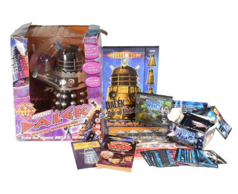 Doctor Who - a collection of assorted Dr Who memorabilia to include: radio command Dalek, Dalek pop-up model kit, 30th Annive