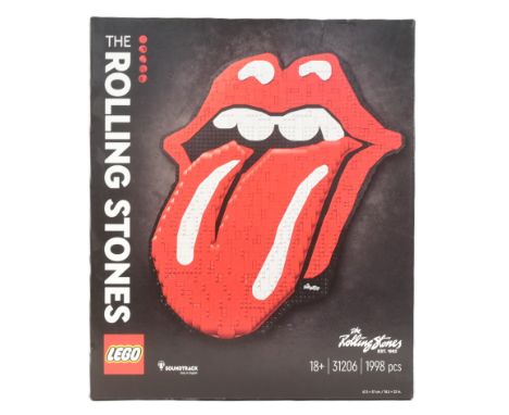 Lego - a factory sealed Lego Art set No. 31206 The Rolling Stones band logo. Retired product.