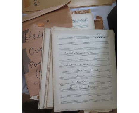 Richard H. Walthew (1872-1951) _ A Collection of Materials relating to the composer including original manuscripts: Aladdin O