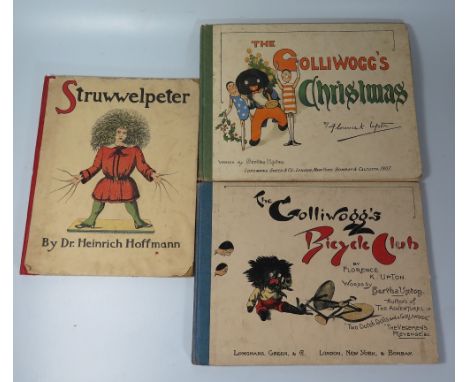 A Collection of Children's Books including: Florence K. Upton's  The Golliwogg's Christmas (1st Ed.), The Golliwogg's Bicycle