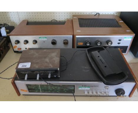 A Trio Solid State Stereo Amplifier Model KS-2002, Rogers Cadet III Stereo and Alba Stereophonic Receiver. (This has come dir