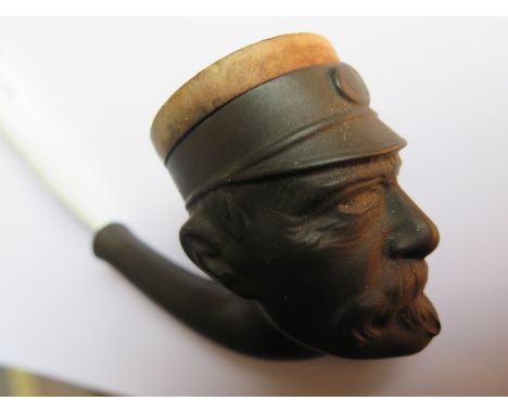 A French Novelty Pipe in the form of General Buller, recipient of the Victoria Cross and Commander-in-Chief of British forces