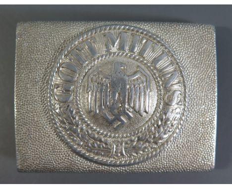 From the Charles Hume-Smith Collection: A WWII Nazi German Aluminium Army Buckle 