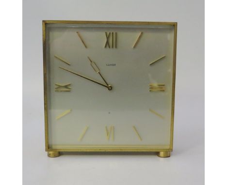 A Luxor Gilt Mantle Clock, 1950's /60's 