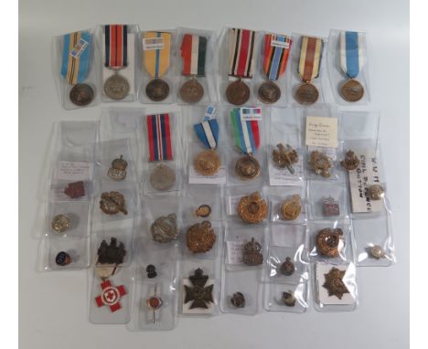 From the Charles Hume-Smith Collection: A Collection of Military Medals, Badges and Buttons including various UN medals, Roya