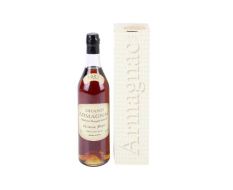 A bottle of 1953 Grand Armagnac, Christian Faure. 40% 700ml, in the original box 