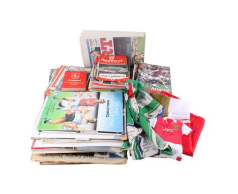 A large collection of Arsenal FC related ephemera. 1940s and later, Including game programmes for league, European finals and