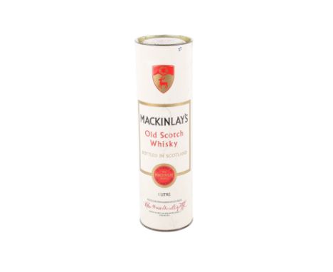 A bottle of Mackinlay's old Scotch whisky. 43%, 1l, in the original sealed box