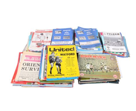 A large collection of 1970's football programmes. Including 1972 Queens Park Rangers vs Fulham, 1980 West Ham United vs Aston