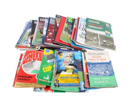A large collection of football match programmes for international, testimonial and European Cup games. Including 2004 FA Cup 