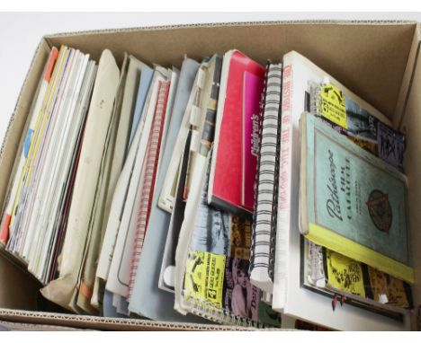 A collection of vintage movie ephemera including 16mm film catalogues, film and video catalogue from Film Bank distributors, 