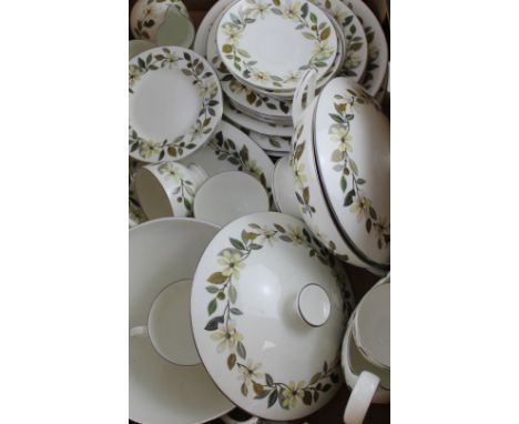 A Wedgwood part tea service to include, cups, saucers, plates, side plates, tureens etc.