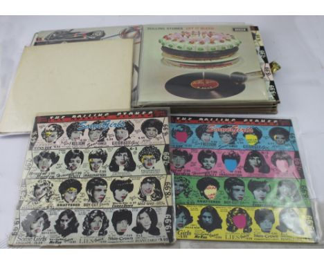 A good collection of Beatles, Rolling Stones and Elvis LPs including three different copies of The Rolling Stones 'Some Girls